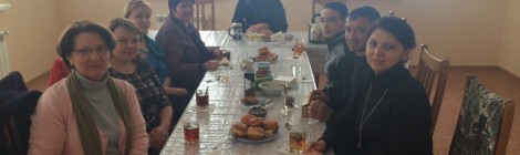 Встреча иеромонаха Амвросия  с учителями лицея села Старое Дрожжаное